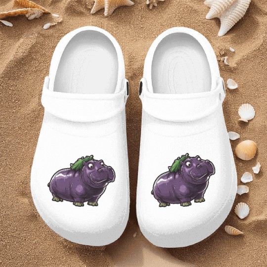 Hip Eggplant Nurse Clogs