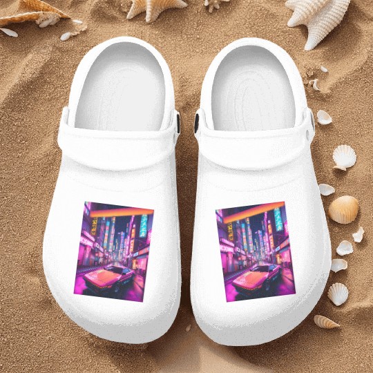 Synthwave 4 Nurse Clogs