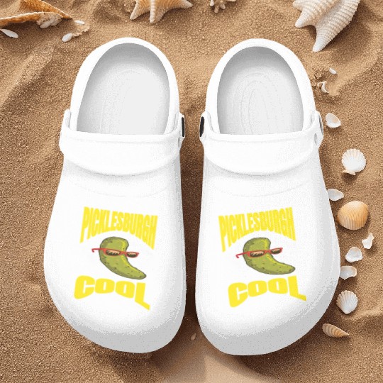Pittsburgh Humor Picklesburgh Cool Relaxing Pickle Nurse Clogs