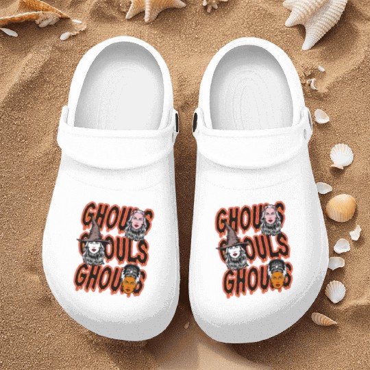 Ghouls, Ghouls, Ghouls Lady Horror Monster Mob Nurse Clogs