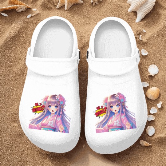 Kawaii Kimono Girl Nurse Clogs