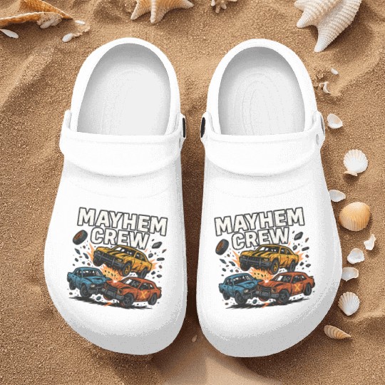 Mayhem crew derby Nurse Clogs crash race design wreckfest