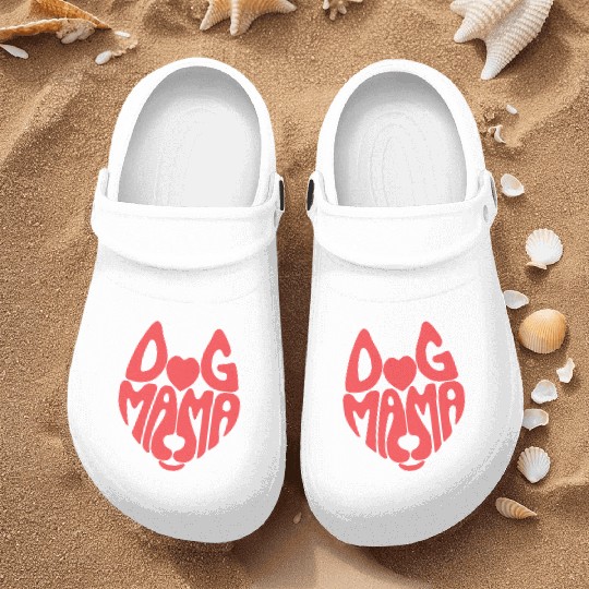 Dog Mama print Nurse Clogs