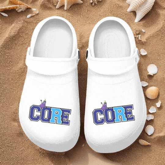 Core and eggplant Nurse Clogs