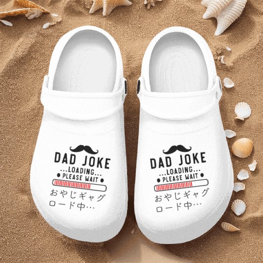 Dad Joke Loading Red Nurse Clogs