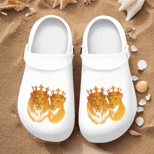 Royal Bond: The King & Queen of the Wild Nurse Clogs
