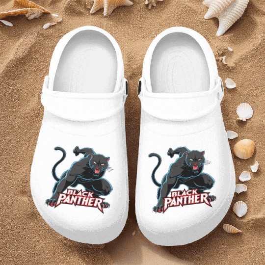 Black Panther. Nurse Clogs