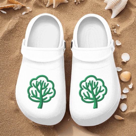 Tree embroidered Nurse Clogs