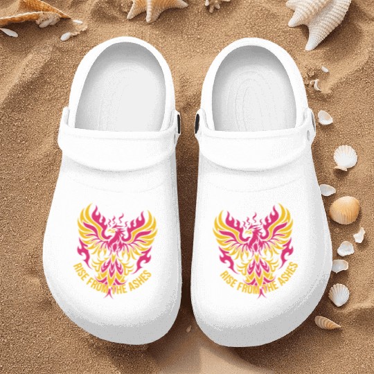 Rise From The Ashes Phoenix Bird T Tattoo Nurse Clogs