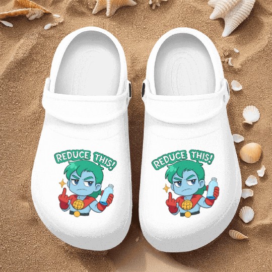 Chibi Style Captain Planet Reduce This!Design Nurse Clogs