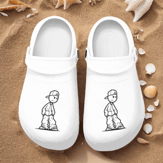 hip hop stickman Nurse Clogs