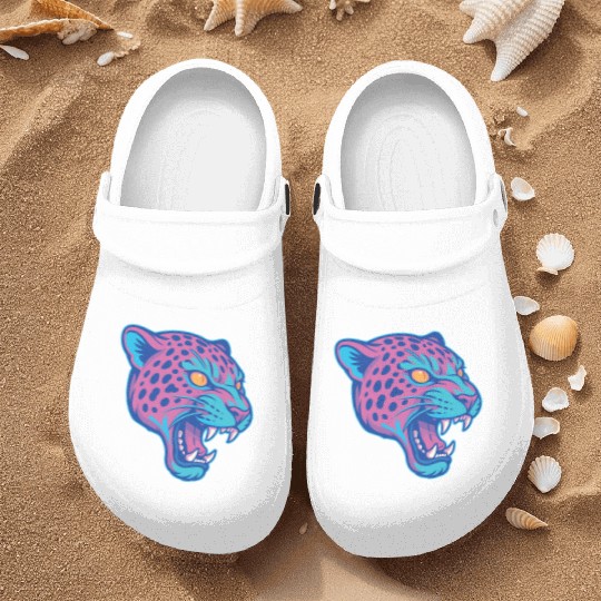 Jaguar pastel Nurse Clogs