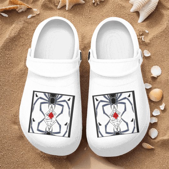 Web of Aces Nurse Clogs