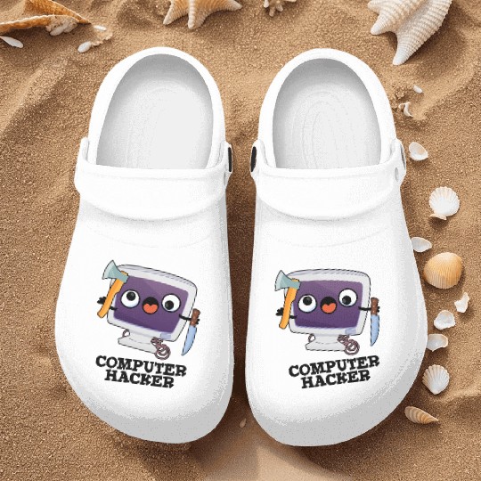 Computer Hacker Funny Technical Pun Nurse Clogs