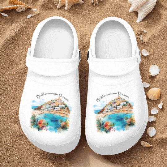 Mediterranean Dreams Nurse Clogs
