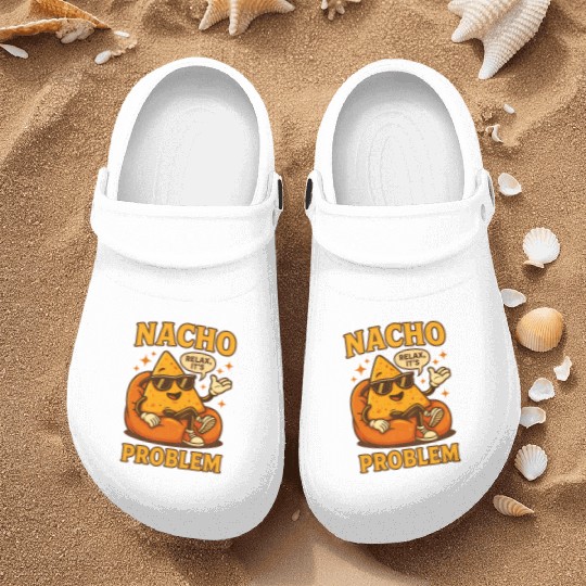 Funny Nacho Pun – Relaxed & Cheesy Vibes Nurse Clogs
