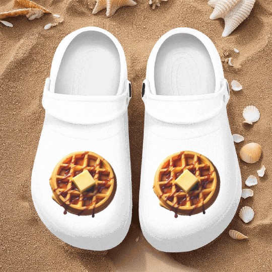 Waffle Funny Lazy Easy Halloween Costume Nurse Clogs