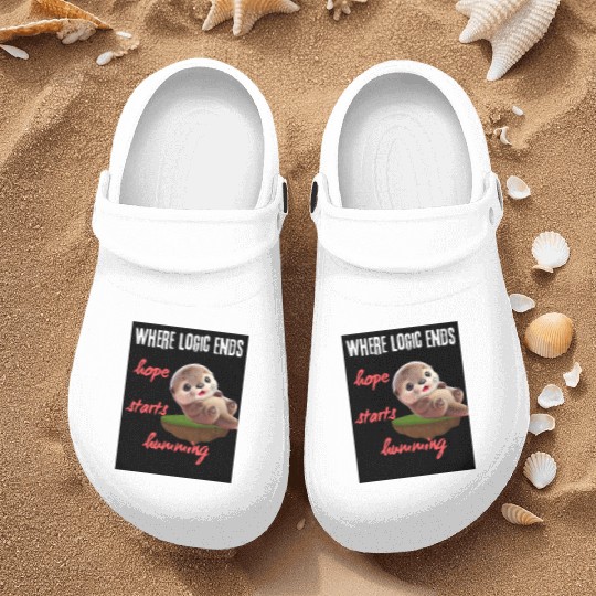 Hope Starts Humoring Otter Illustration Nurse Clogs