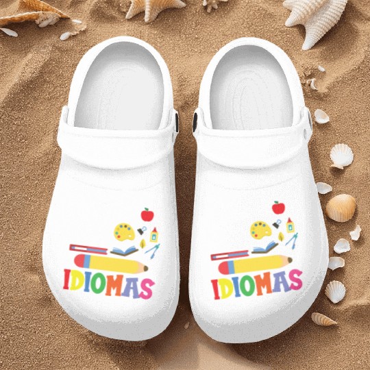 Mi Corazon Idiomas Spanish English Teacher Nurse Clogs