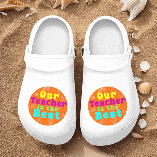 Colorful Teacher Appreciation Circular Nurse Clogs