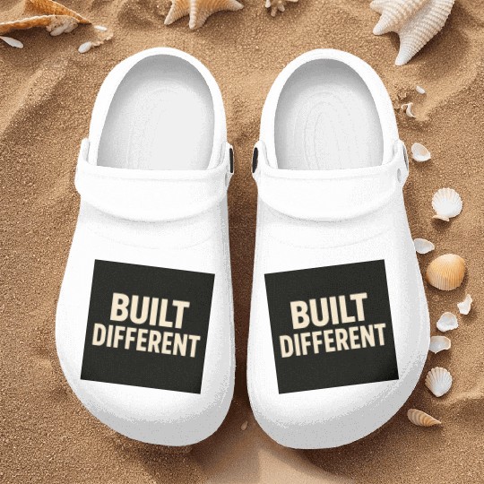 Empowering Built Different Motif Nurse Clogs