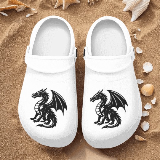Majestic Dragon – Powerful Fantasy Creature Nurse Clogs