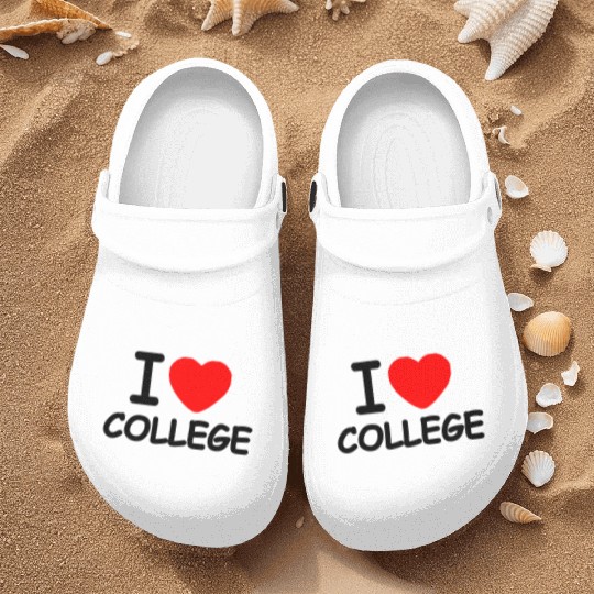 I Love College Nurse Clogs