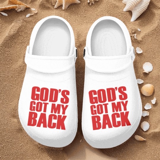 GOD'S GOT MY BACK Nurse Clogs