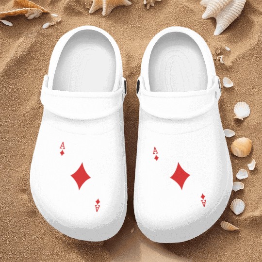 Ace Playing Card Nurse Clogs