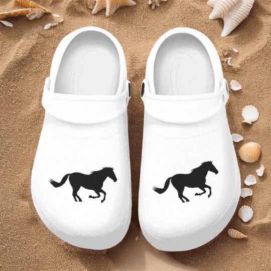 Horses, horse, riding, pony, cowboy, trot, Gallop Nurse Clogs