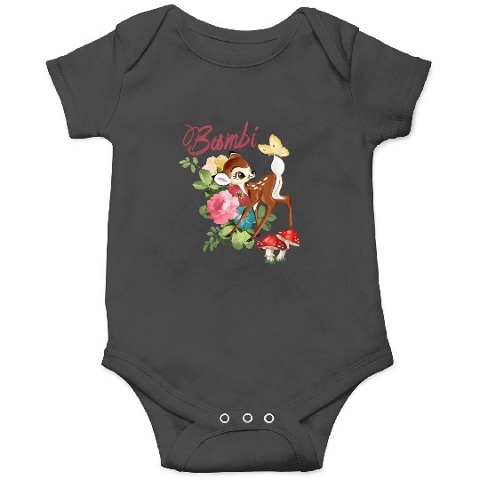 Disney Bambi Cute And Playful Watercolor Retro Portrait Onesies