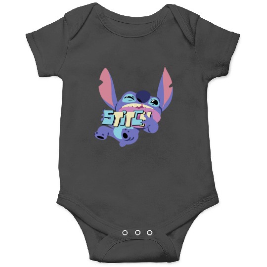 Disney Lilo Stitch Playful Silly Stitch Big Chest Portrait Onesies