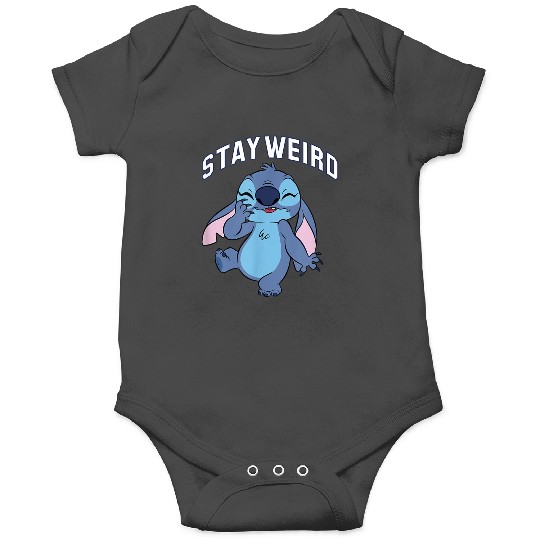 disneys Lilo Stitch Stay Weird Laughing Stitch Portrait Onesies