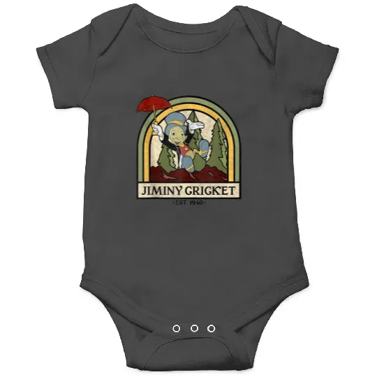 disneys Pinocchio Jiminy Cricket Established 1940 Onesies