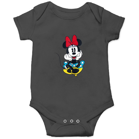 disneys Smiling Minnie Mouse Raglan Onesies