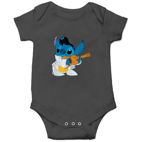 Disney Lilo Stitch Iconic Elvis Stitch Ready To Play Logo  Gifts Onesies