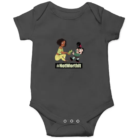 Disney WreckIt Ralph Tiana Vanellope Not Worth It Onesies