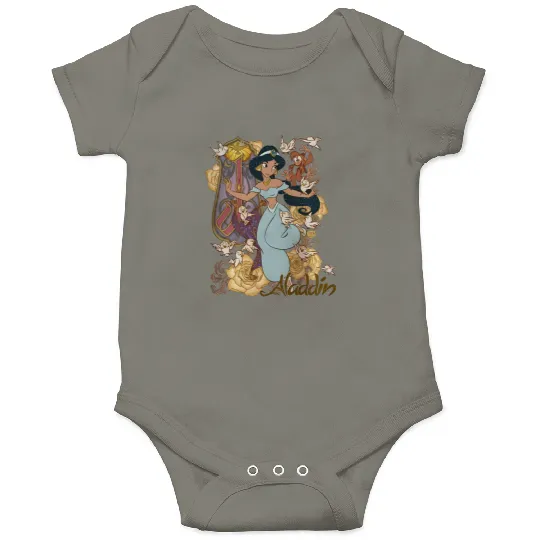 Vintage Princess Jasmine Alladin Onesies,Disney Character Onesies