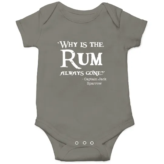 Disney Captain Jack Sparrow Why is the Rum Always Onesies