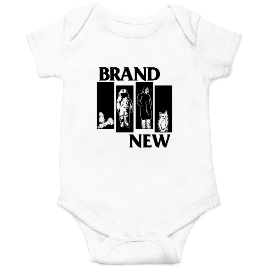 Brand New Band Black Flag Parody 90s Onesies, The Devil And God Are Racing Inside Me Onesies