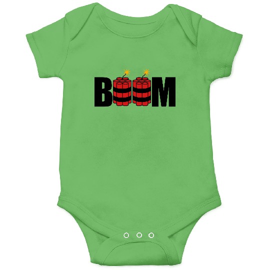 boom lit tnt dynamite explode explosion explosive Onesies