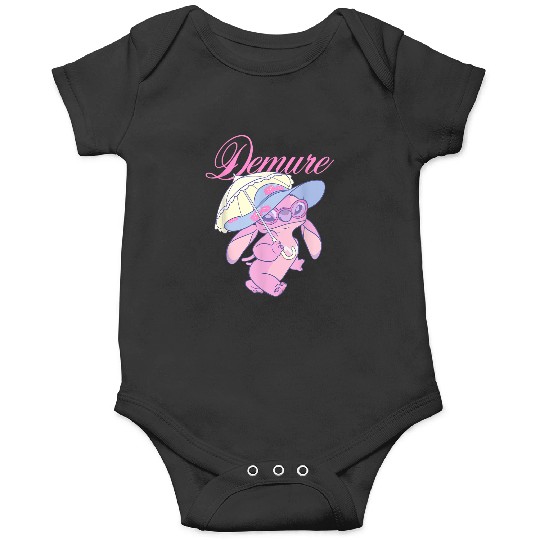 Disneyss Lilo Stitch Cute Fancy Angel Demure Big Chest Logo Onesies