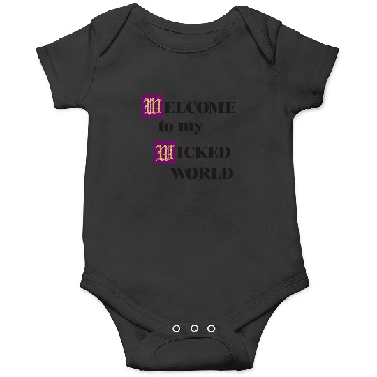 Disney Descendants Welcome To My Wicked World Text Onesies
