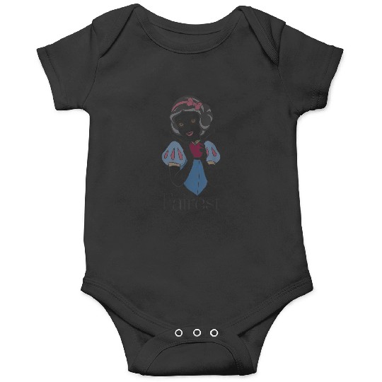 Disneyss Snow White Fairest Portrait Faded Graphic Onesies