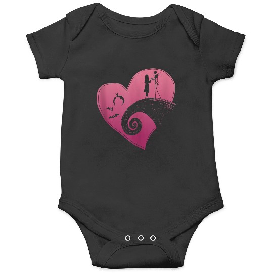 Disneyss The Nightmare Before Christmas Jack And Sally Heart Onesies