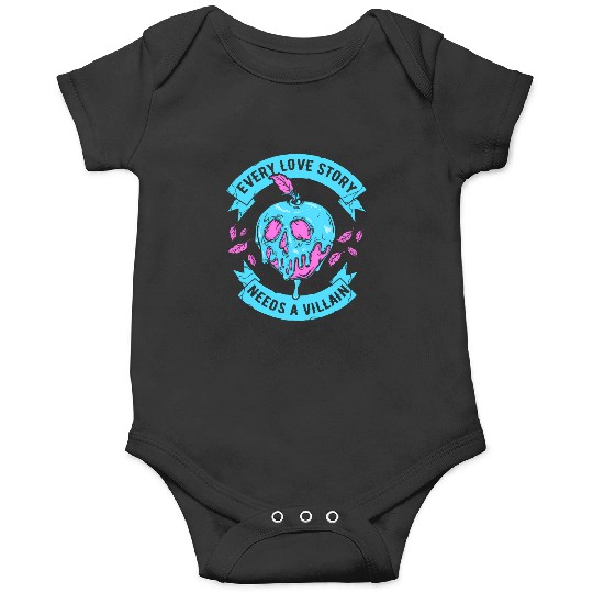 Disney Villains Valentine'S Day Love Story Poison Apple Logo Onesies