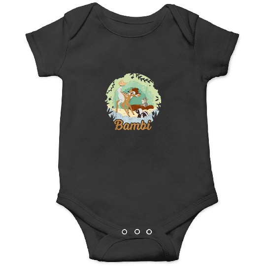 Disney Bambi Thumper And Flower Paper Cut Portra Onesies