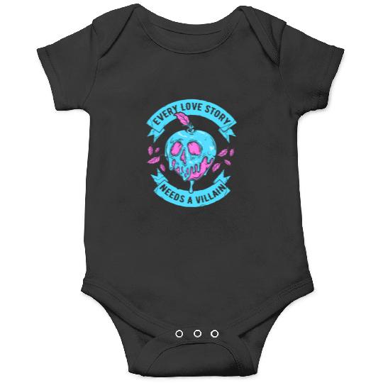 Disney Villains Valentine'S Day Love Story Poison Apple Logo Onesies