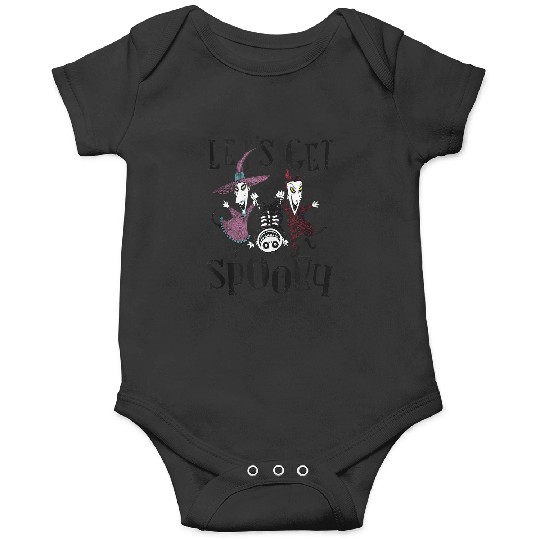 Disneyss The Nightmare Before Christmas Lets Get Spooky Logo Onesies