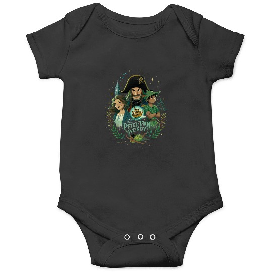Disneys Peter Pan Wendy Illustrated Characters Disneys Onesies